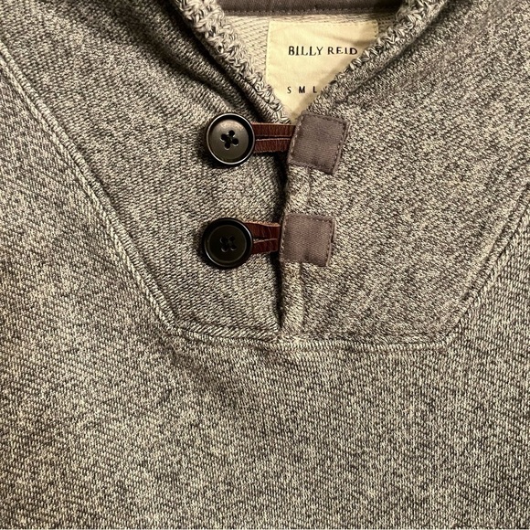 Billy Reid Shawl Collar Pullover Sweater Grey Size XXL - Picture 5 of 10